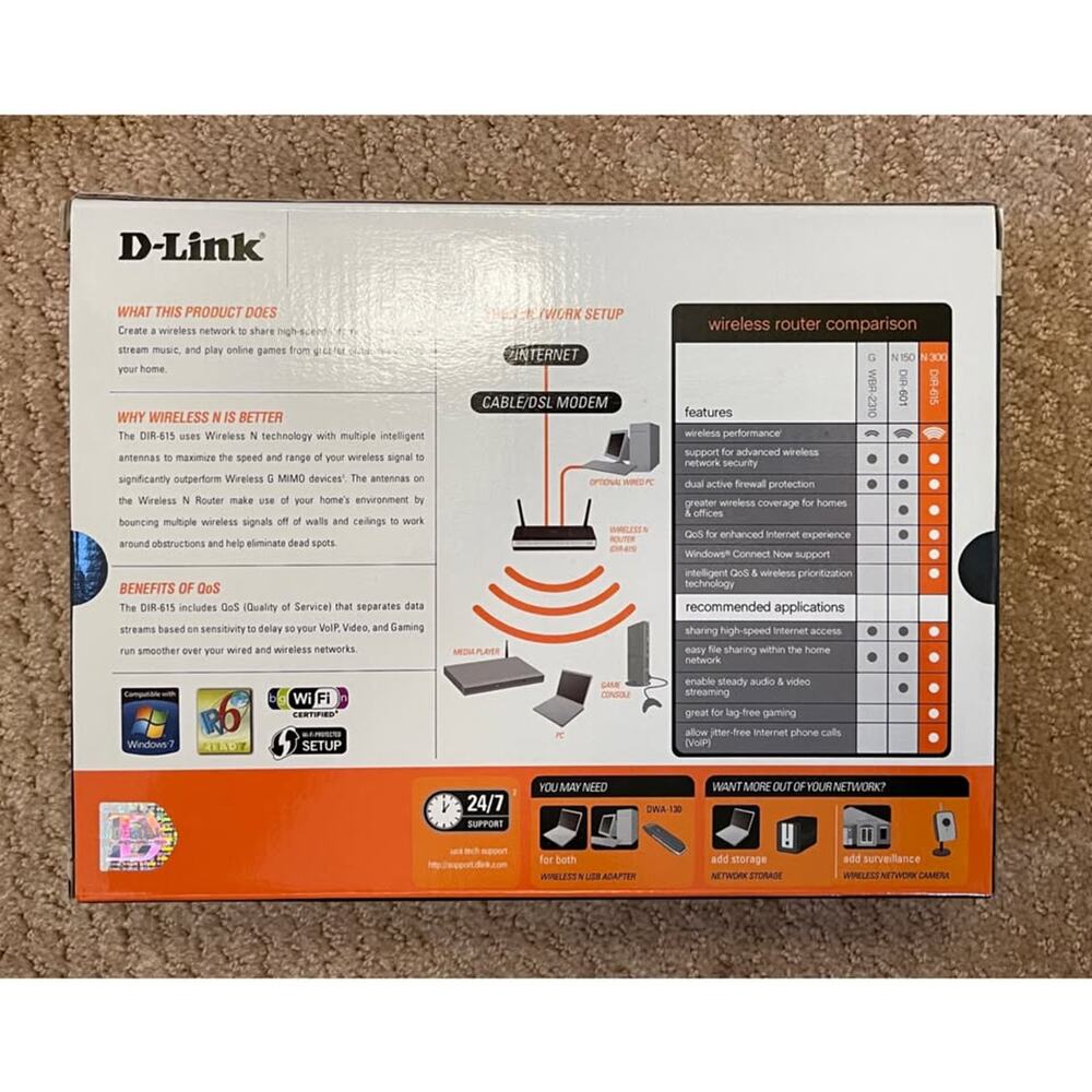 D-Link DIR-615 Wireless Router - Picture 6 of 8